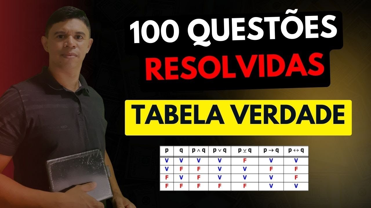 Tabela Verdade para Concursos - 100 Questões Resolvidas + Ebook 