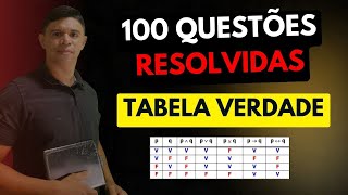 Tabela Verdade para Concursos - 100 Questões Resolvidas   Ebook #rlm #concurso #concursos