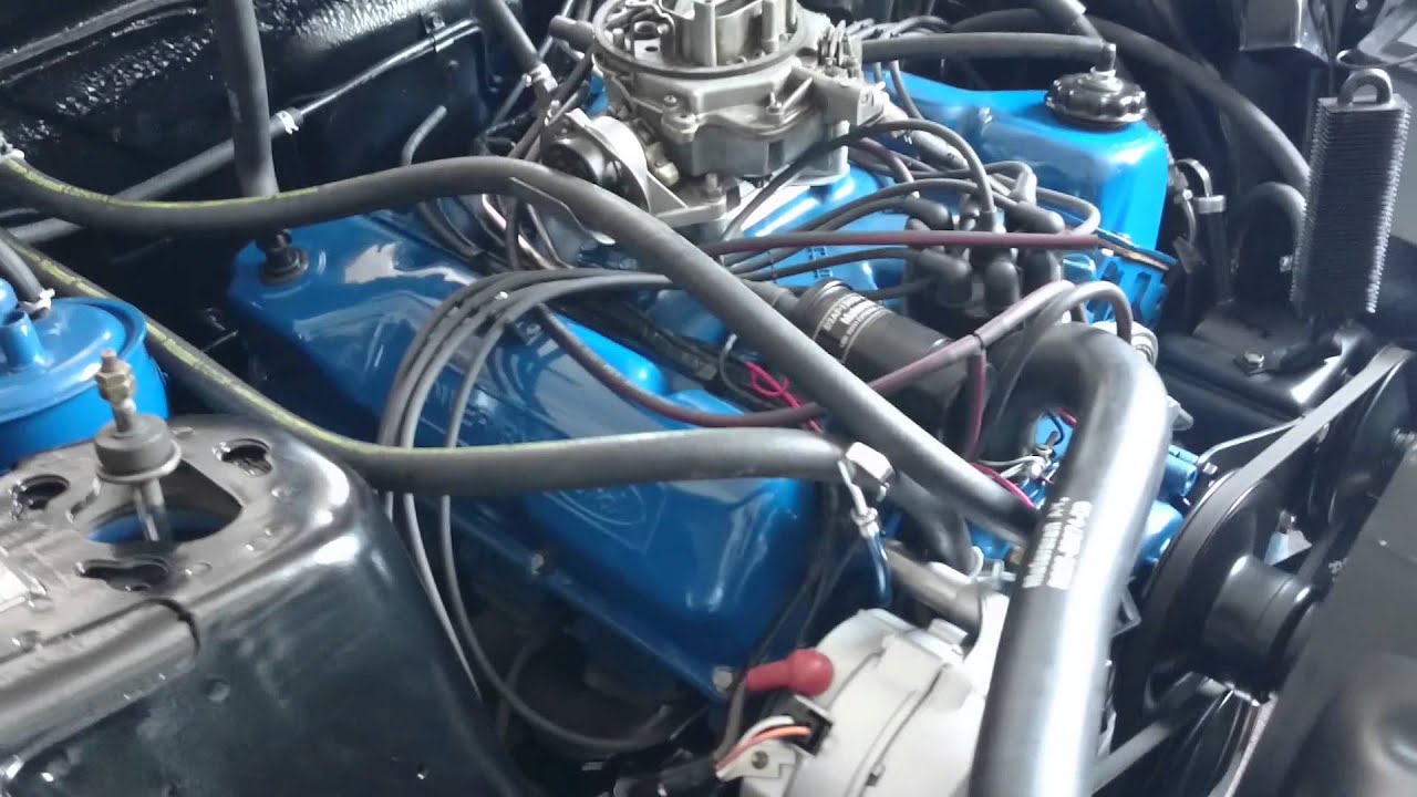 Start-up of a 351C 4V in a 1973 Mustang Mach 1 after ...