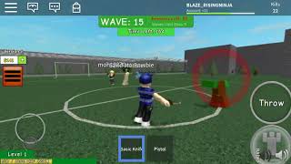 Blaze the orange ninja : plays roblox zombie attack. Read description