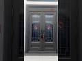 Zinc alloy glass doors offer excellent lighting and ensure your safety and comfort.#metaldoor