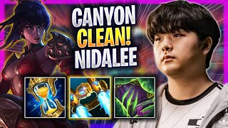 CANYON IS SUPER CLEAN WITH NIDALEE! - GEN Canyon Plays Nidalee JUNGLE vs Kindred! | Season 2024