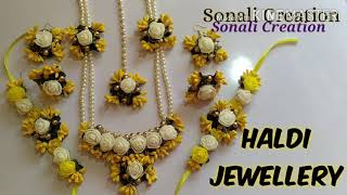 how to make real flower jewelry for mehndi and other fucntions new 2020 part || 2