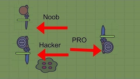 MOOMOO.IO HACKER + NOOB VS PRO AND 1v1