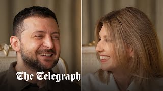 Volodymyr Zelensky jokes with wife Olena about marriage during Piers Morgan interview in Ukraine