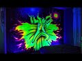 Naruto chakra - Phosphorescent Mural Painting - Spray Paint Art - by Antonipaints