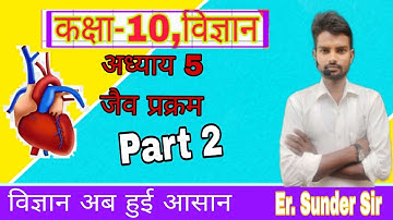 jaiv prakram || जैव प्रक्रम || Life Processes in Hindi || Class 10th Science by Sunder sir || part-2