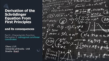 Foundations of QM - part II - Characteristic Function Derivation 2: orthogonal coordinate systems