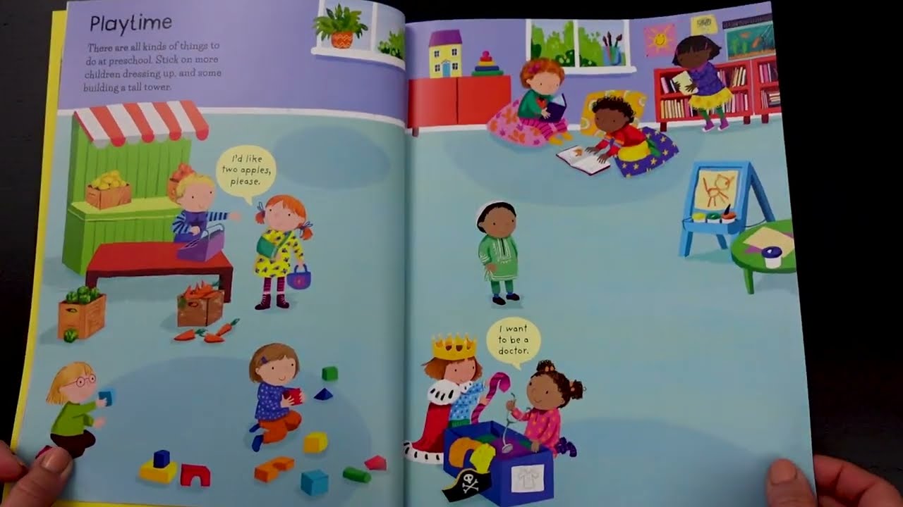 Usborne - First Sticker Book My Day