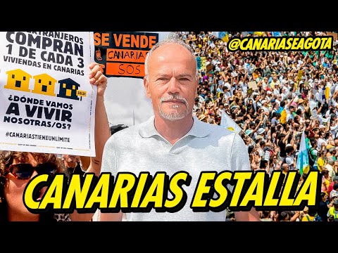 ⚠️CANARIAS ESTALLA EN LAS CALLES CONTRA EL ABUSO INMOBILIARIO & TURÍSTICO⚠️Victor. M @CANARIASEAGOTA