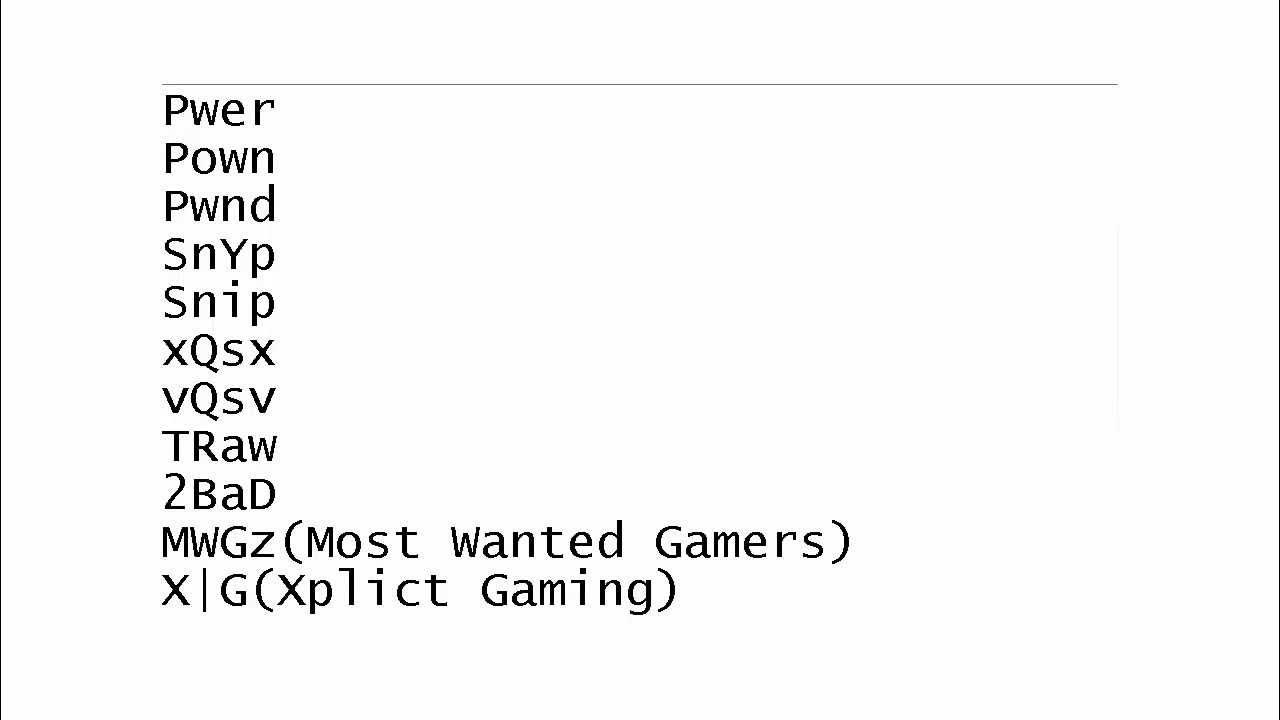 Cool COD Clan Tags YouTube