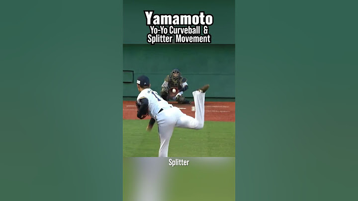 Yoshinobu Yamamoto's Yo-Yo Curveball and Splitter. Check out the Drop! #mlb