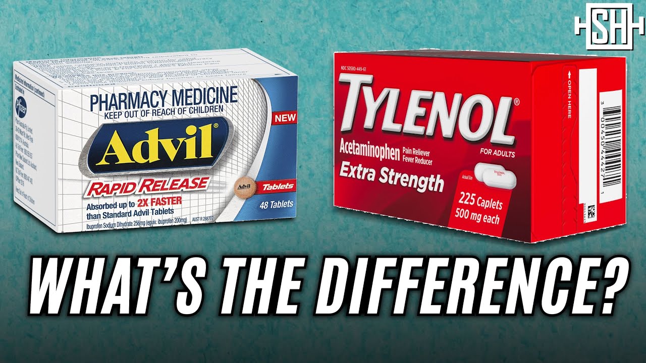 Advil, Aspirin, and Tylenol -- What's the difference?