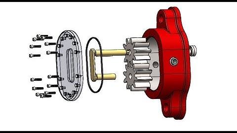 GEAR PUMP IN SOLIDWORKS  | PARTS AND ASSEMBLY
