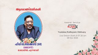 Funeral  Service Live - Philip Jacob (Jose-68) Madolil,Punnavely