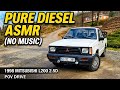 1998 Mitsubishi L200 2.5D | Pure Diesel Engine & Road Sounds | POV Drive | No Music