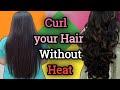 Heatless Curls / curls without heat / pooja&#39;s castle / hair curling without heating tools / #curls