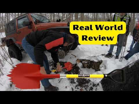 Krazy Beaver Shovel Real World Review #snow #recovery #jeep #4x4 #trailriding #krazybeaver #gear