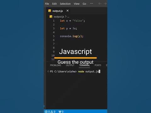Javascript guess the output interview question - YouTube