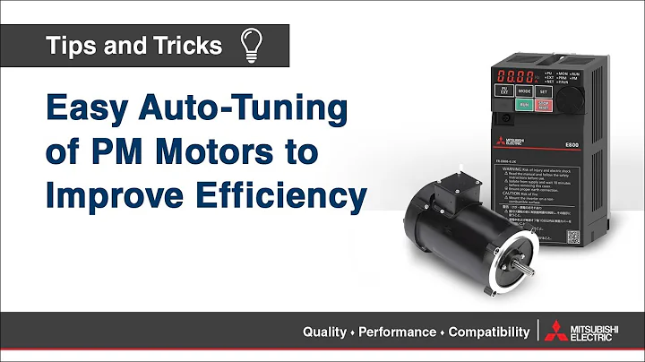Auto Tuning PM Motors with the Mitsubishi Electric FR-E800 Variable Frequency Drive