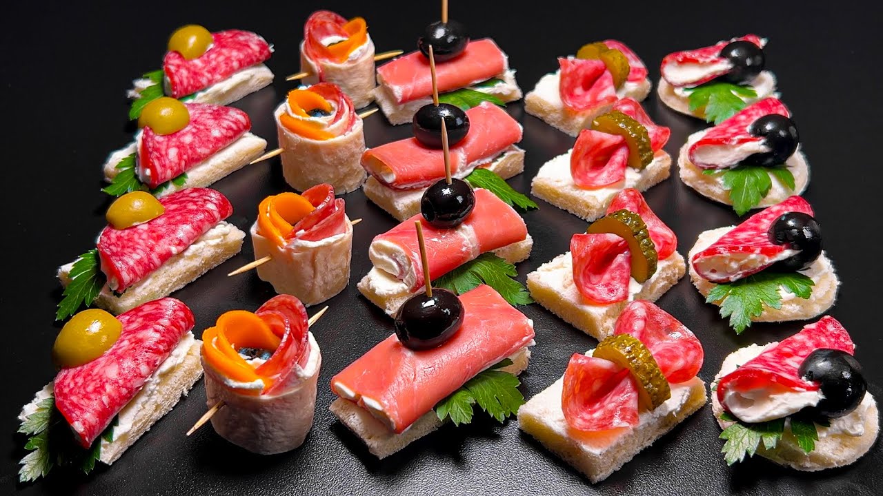 🔝5 schnelle Canapé-Rezepte in 5 Minuten für Party, Weihnachten & Silvester!