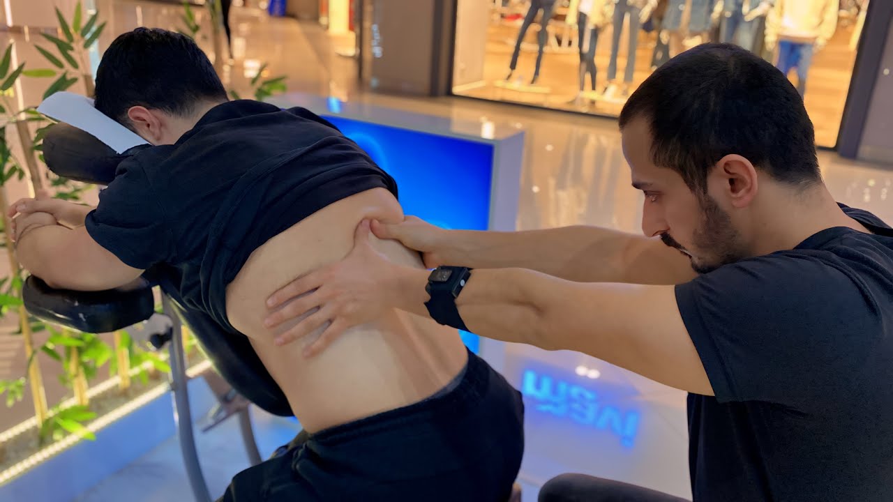 ASMR | Chair Back  Massage (Cupping Therapy)