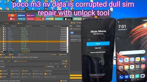 poco m3 nv data is corrupted dull sim repair with unlock tool