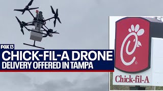 Tampa Chick-fil-A location testing free drone delivery