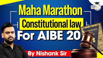 Complete Constitutional Law MCQs in One Shot | AIBE 20 Exam | Nishank Sir  | StudyIQ Judiciary