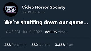 Video Horror Society is Officially Dead