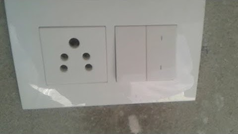 4-Modular switch plate with 6-amp socket, 6-amp switch & two way switch #modularswitches #foryou 