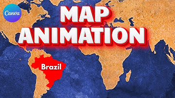 Map Animation In Easy Way : Canva Tutorial