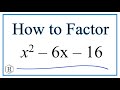 Factoring Quadratic Equations and Verification