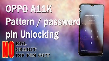 Oppo A11k pattern or pin unlock one click