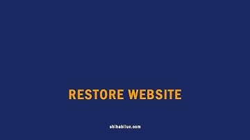 Restore a WordPress website using All in one WP Migration