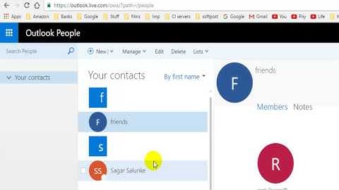 How to create distribution contact list in outlook webmail 365