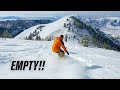 Empty Ski Resort during Utah&#39;s SNOWIEST SEASON ON RECORD