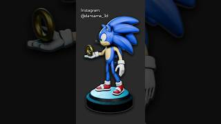 Sonic The Hedgehog 3d Sculpt By Dansama | @DanSamaDS #3d #blender #sonicthehedgehog #trending