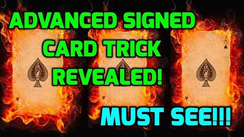 How to do advanced magic trick with a signed card! [MUST SEE] #advancedmagictutorials