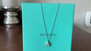 RARE Tiffany & Co Peretti Brilliant Pear shaped 1.01 ct diamond Pendant Necklace by Bluechipjewelry