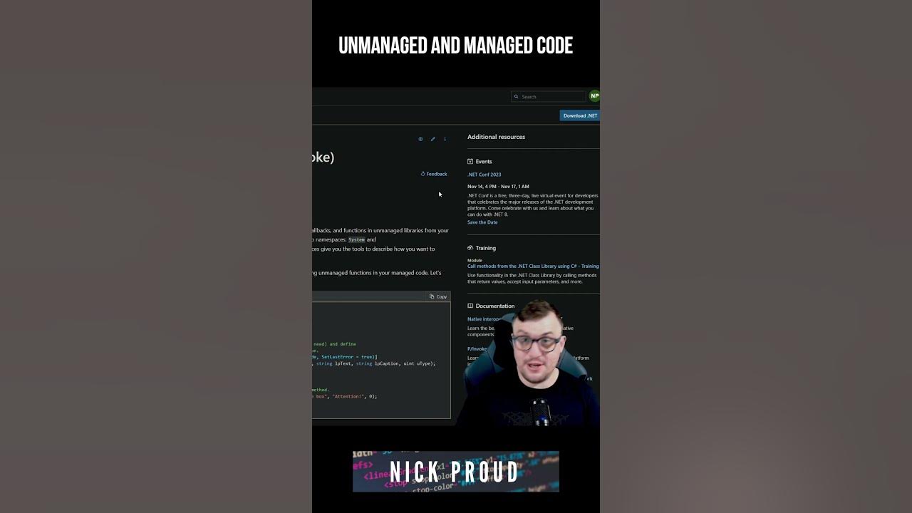 Managed vs unmanaged code c vs c explained youtube