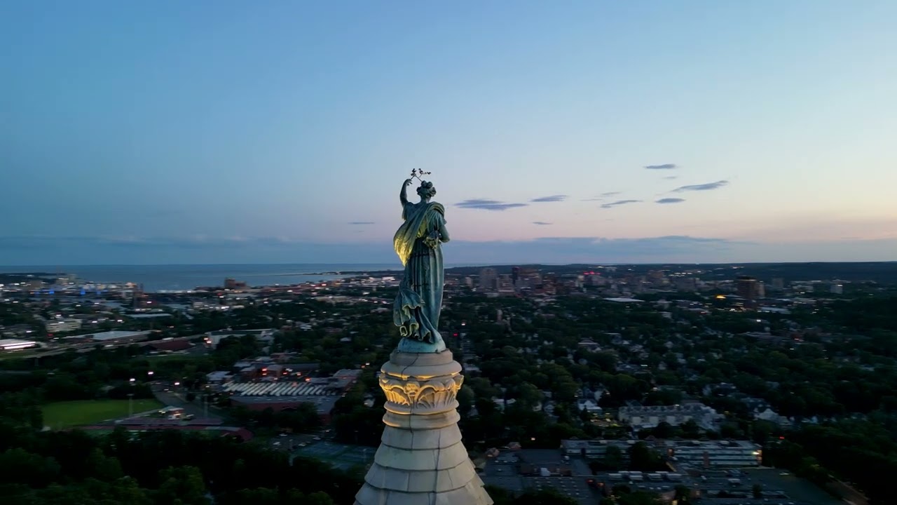 Soldiers and Sailors Monument - East Rock Park New Haven, Connecticut