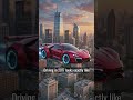 🌆 Future City + Flying Supercar = Amazing! #USA #FutureTech #AICar #Supercar #FutureVehicle
