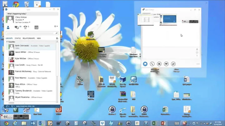 Screen Sharing with Microsoft Lync