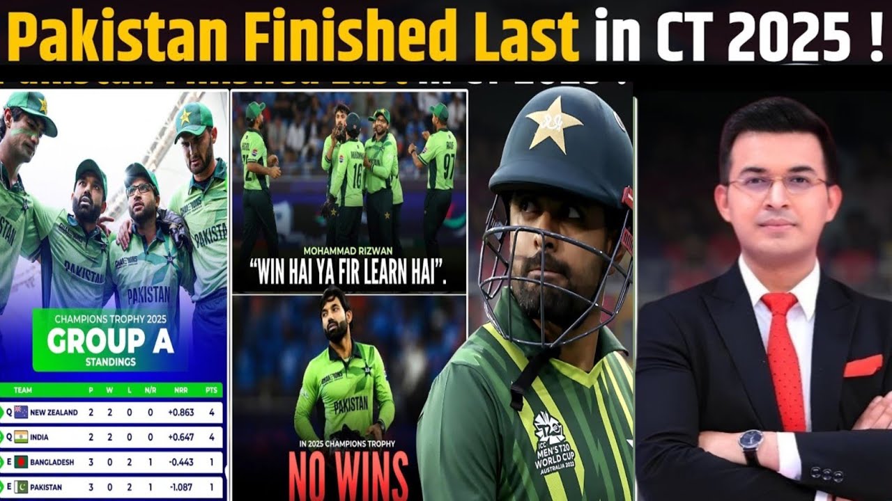 CT 2025: Rizwan led Pakistan finished last in Group A with 0 wins ...