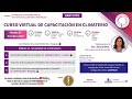 CURSO VIRTUAL DE CAPACITACIÓN EN CLIMATERIO - MÓDULO 12