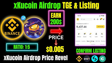 xKucoin Airdrop TGE & Listing | xKucoin Airdrop Price Revel |