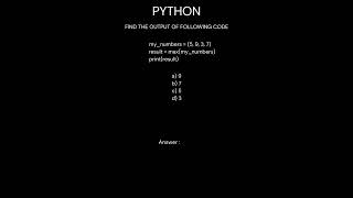 Day 31 Python Coding Challenge! 💡 Can You Guess the Output?#shorts #short#coding