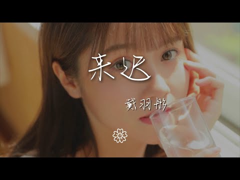 戴羽彤 - 來遲『我這一次終究還是來得太遲』【動態歌詞Lyrics】