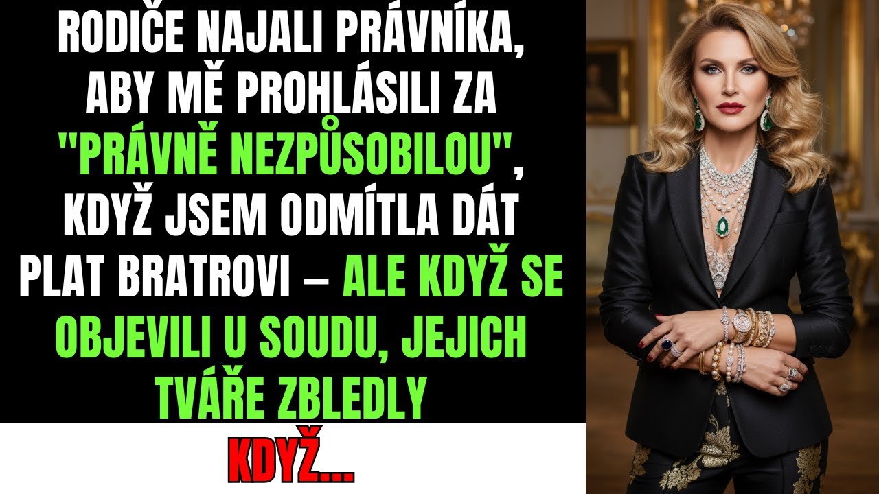 Rodiče najali právníka - prohlásit mě za nezpůsobilou, když jsem odmítla dát plat